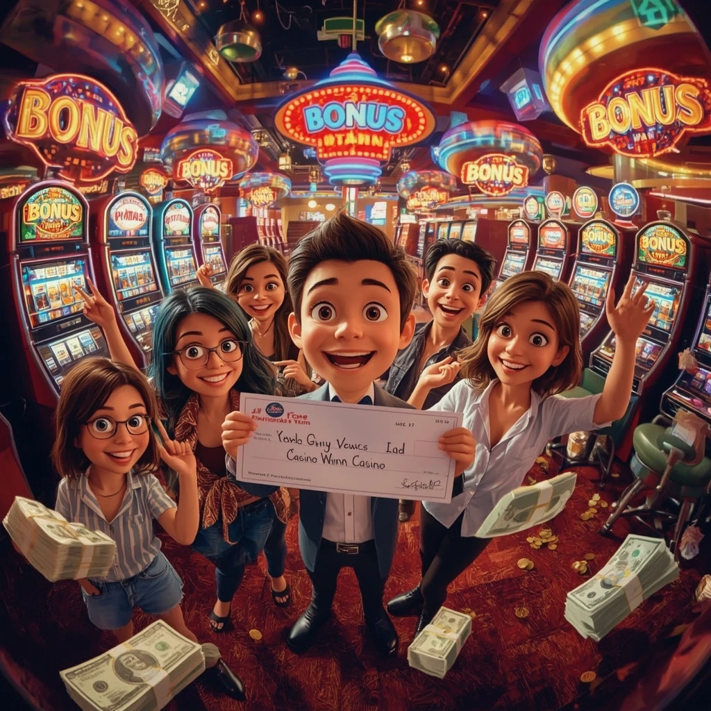 bonus dans les mains de l'homme au casino BigWins Casino