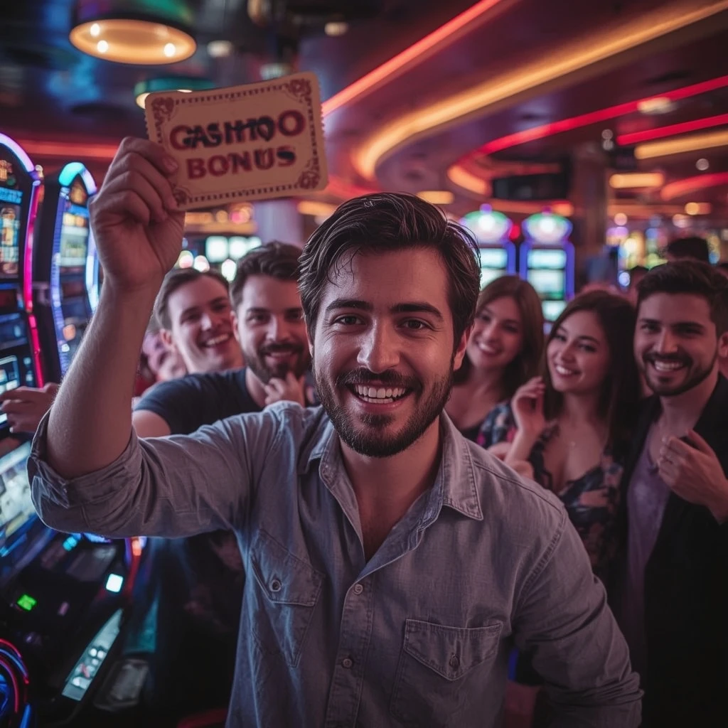 une personne tenant un bonus de BigWins Casino